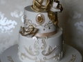 Gold-roses-Cake