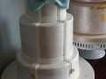 Little bow tie christening cake