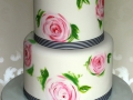 Painted-Roses-wedding-cake